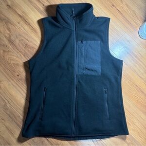 Men's Black Fleece Vest